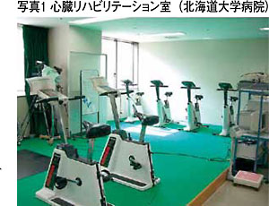 写真１　心臓リハビリテーション室（北海道大学病院）